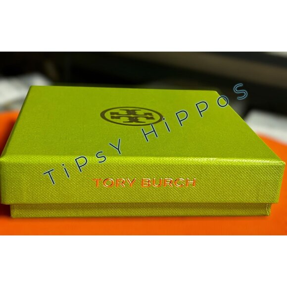 NEW!! Tory Burch Green Gift Box With Gold Logo & Elastic Band Gift/Storage Box - Picture 3 of 4